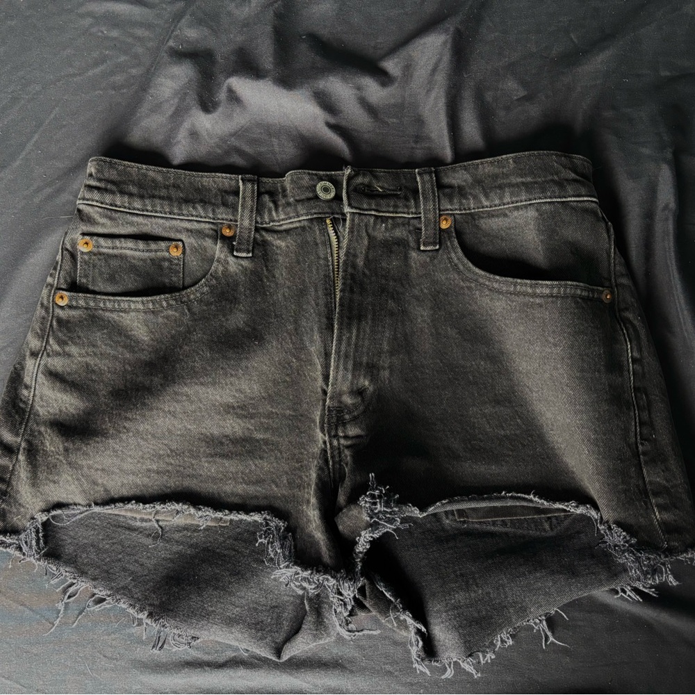 Abercrombie & Fitch Charcoal High-Rise Shorts